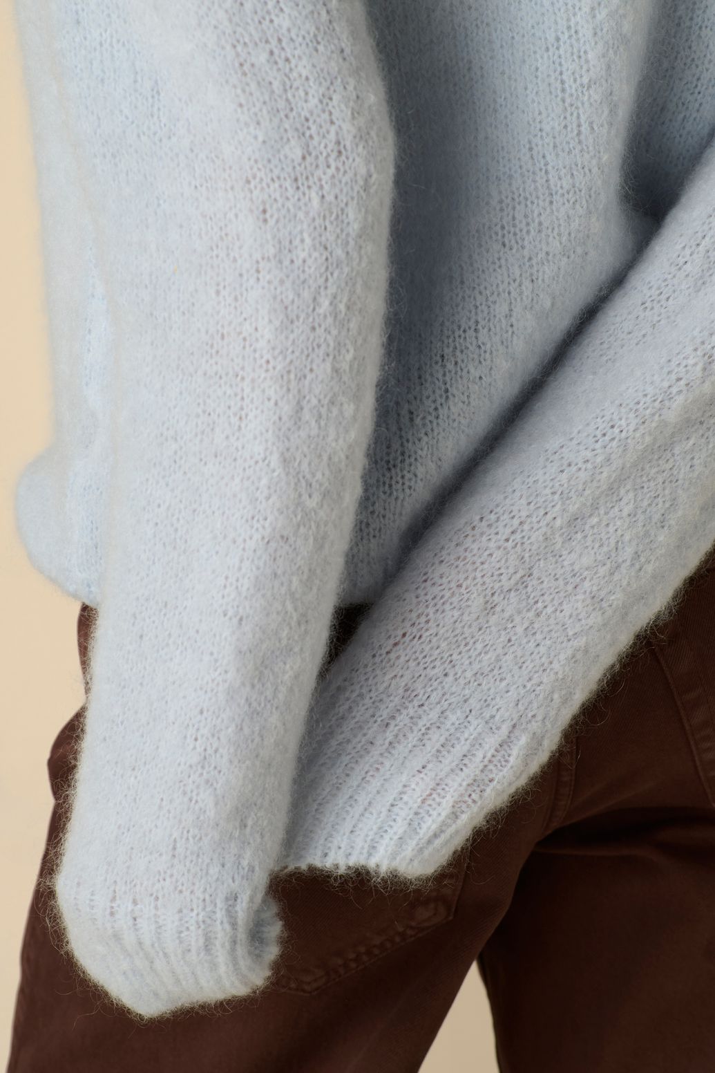 Gilet en laine - bleu clair