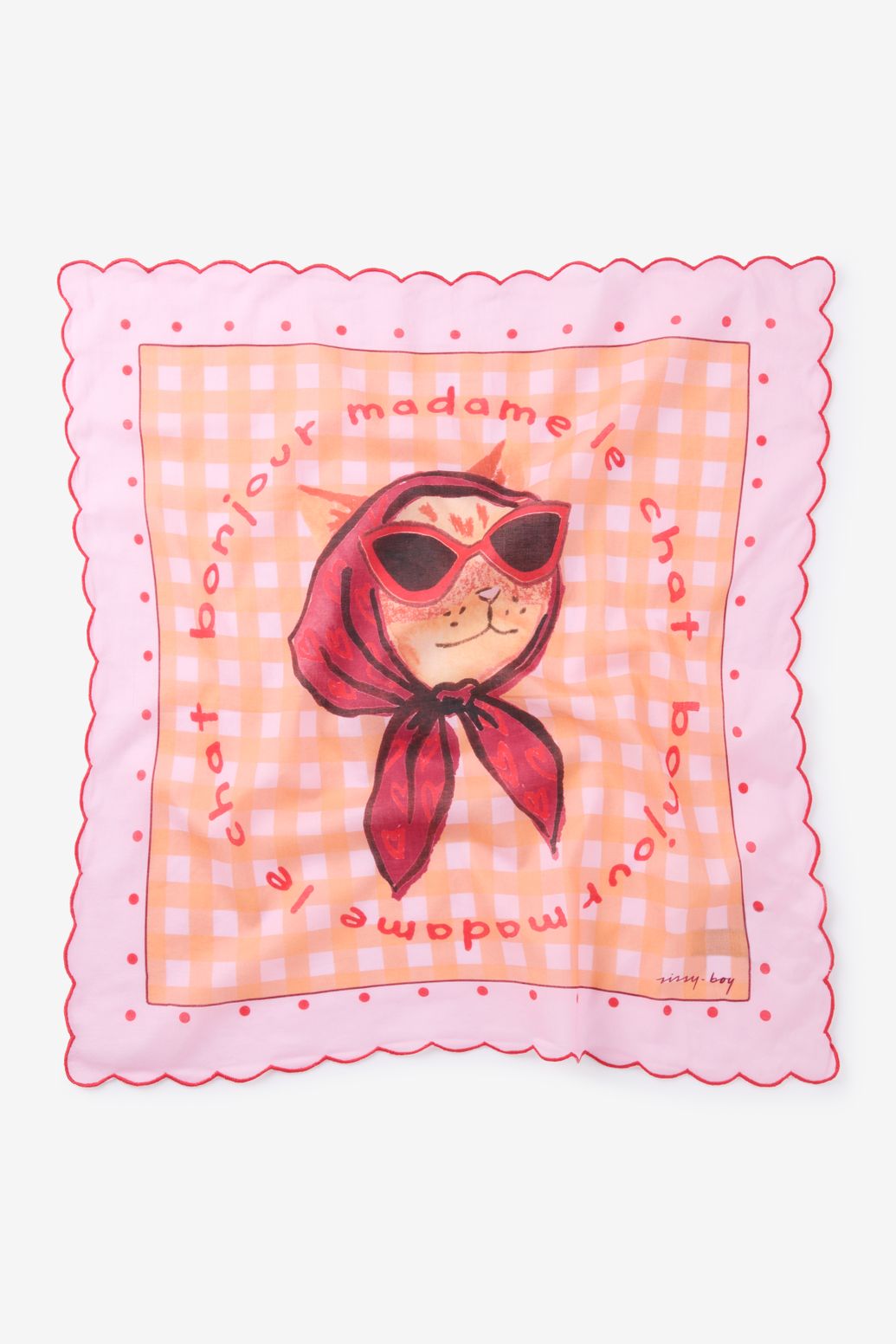 Foulard avec imprimé - rose