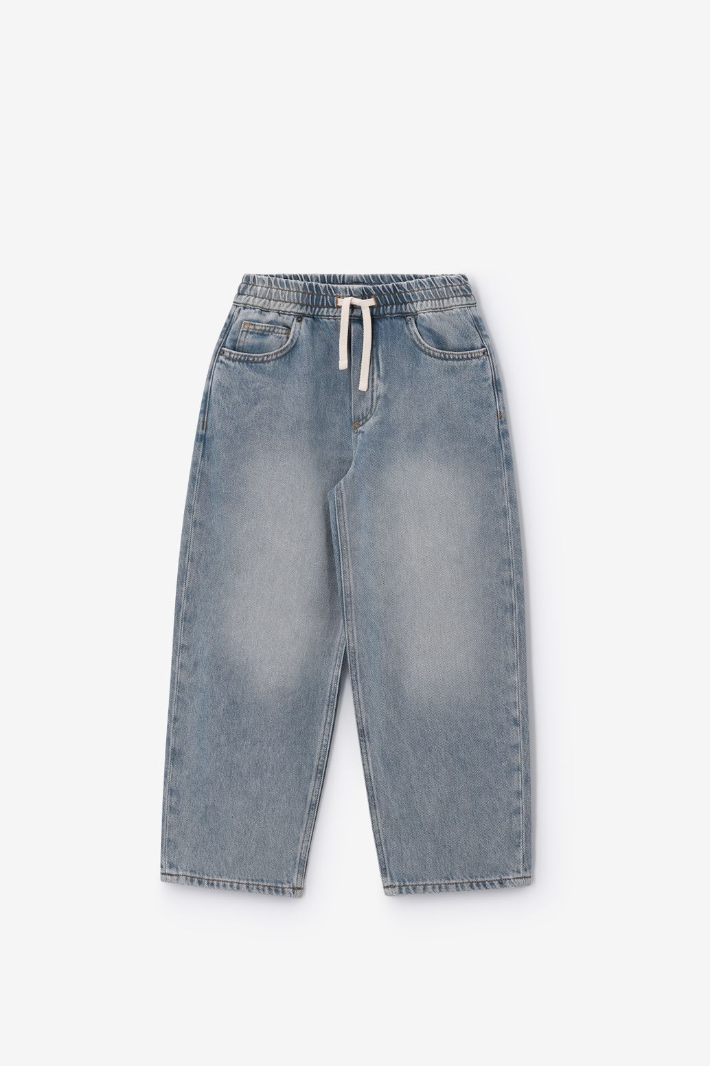 Lichtblauwe barrel jeans