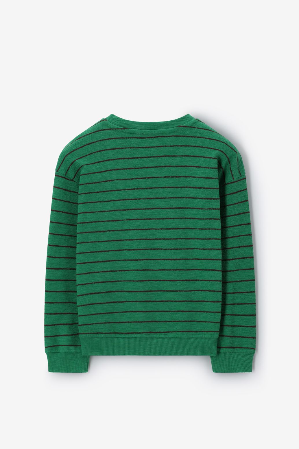 Gestreiftes Langarmshirt - grün