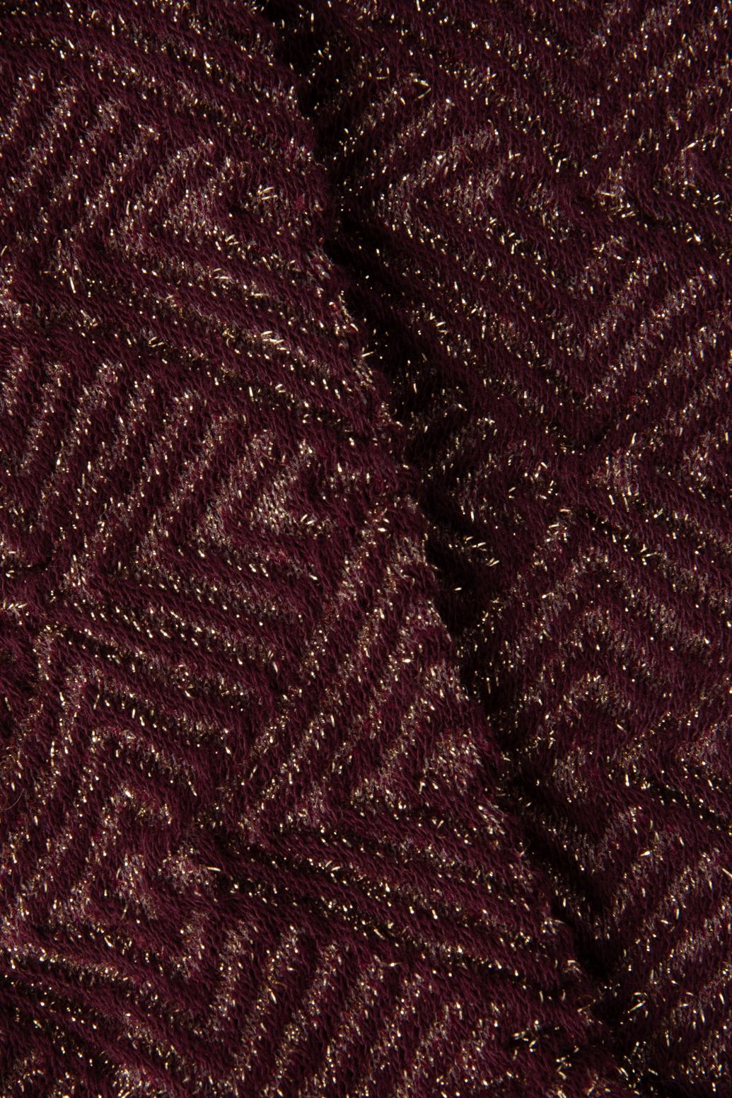 Socken mit Lurex-Details - dunkelrot