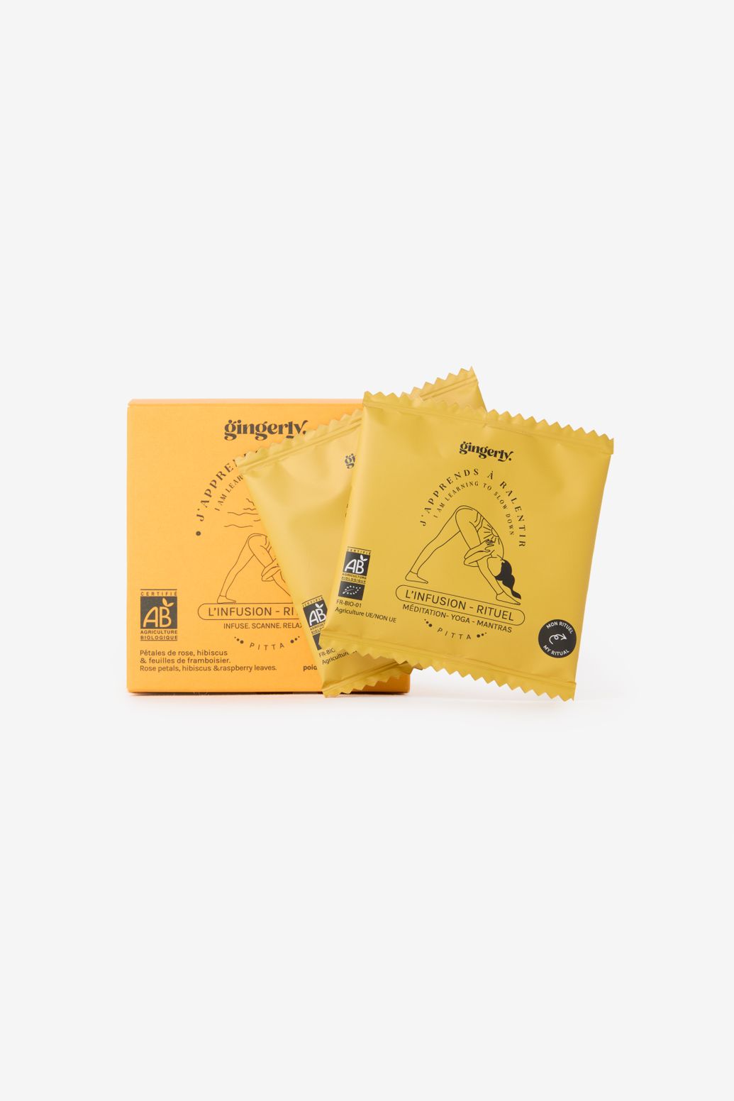 Gingerly biologische rozenblaadjes thee