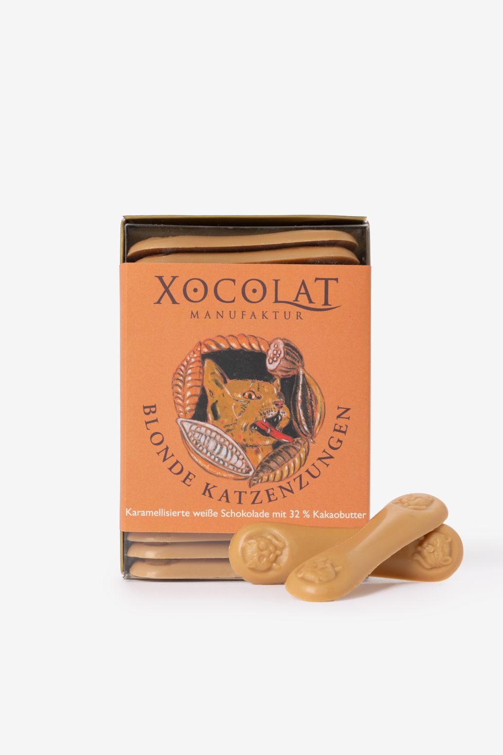 Xocolat Langues de chat chocolat caramel
