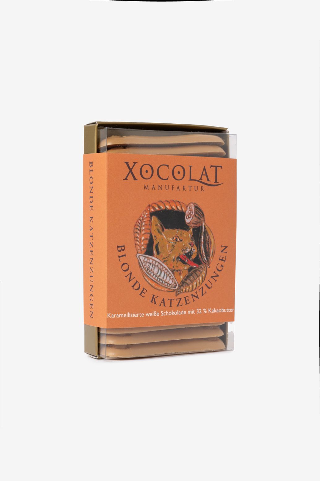 Xocolat Katzenzungen aus Karamell-Schokolade