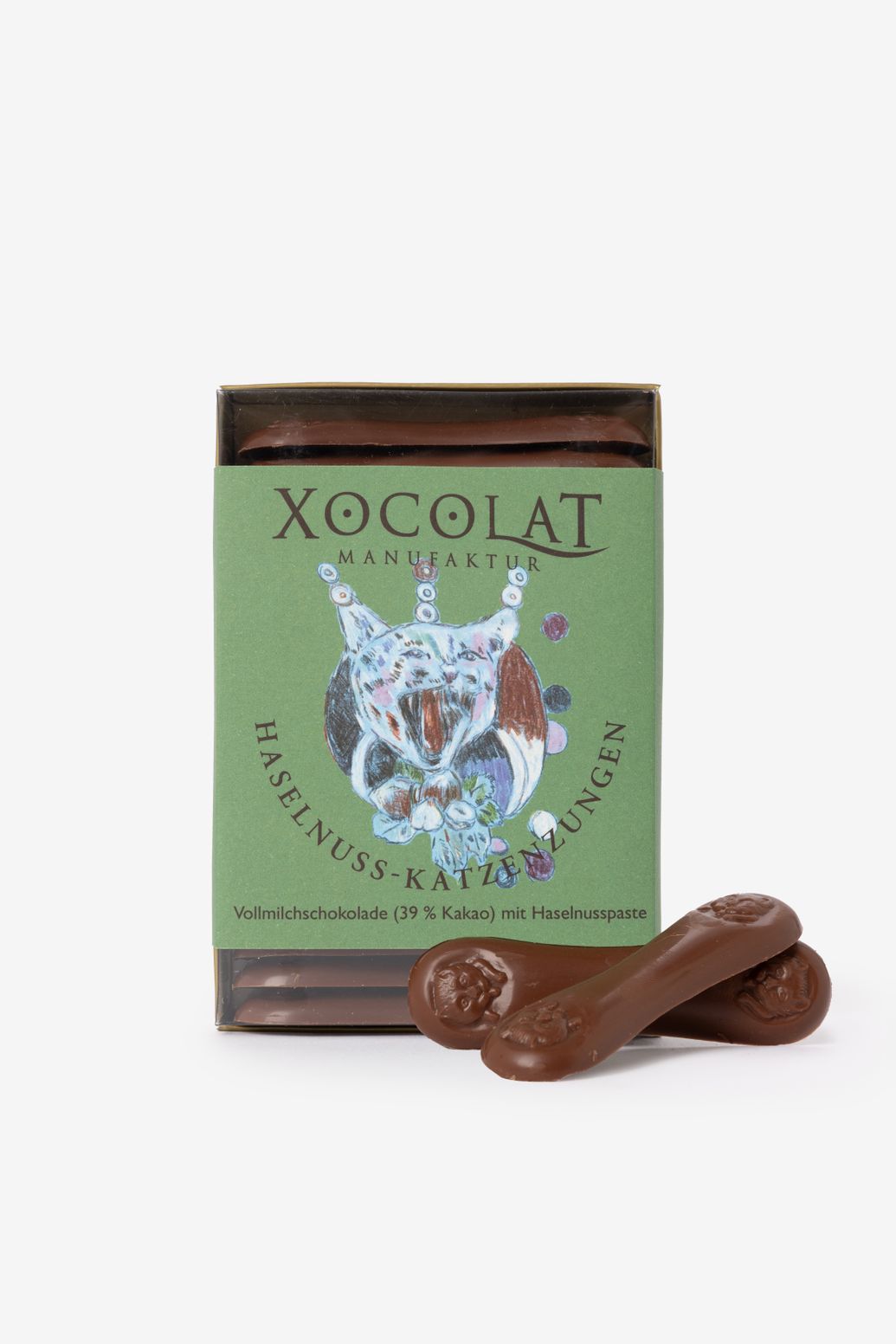 Xocolat Langues de chat chocolat noisettes