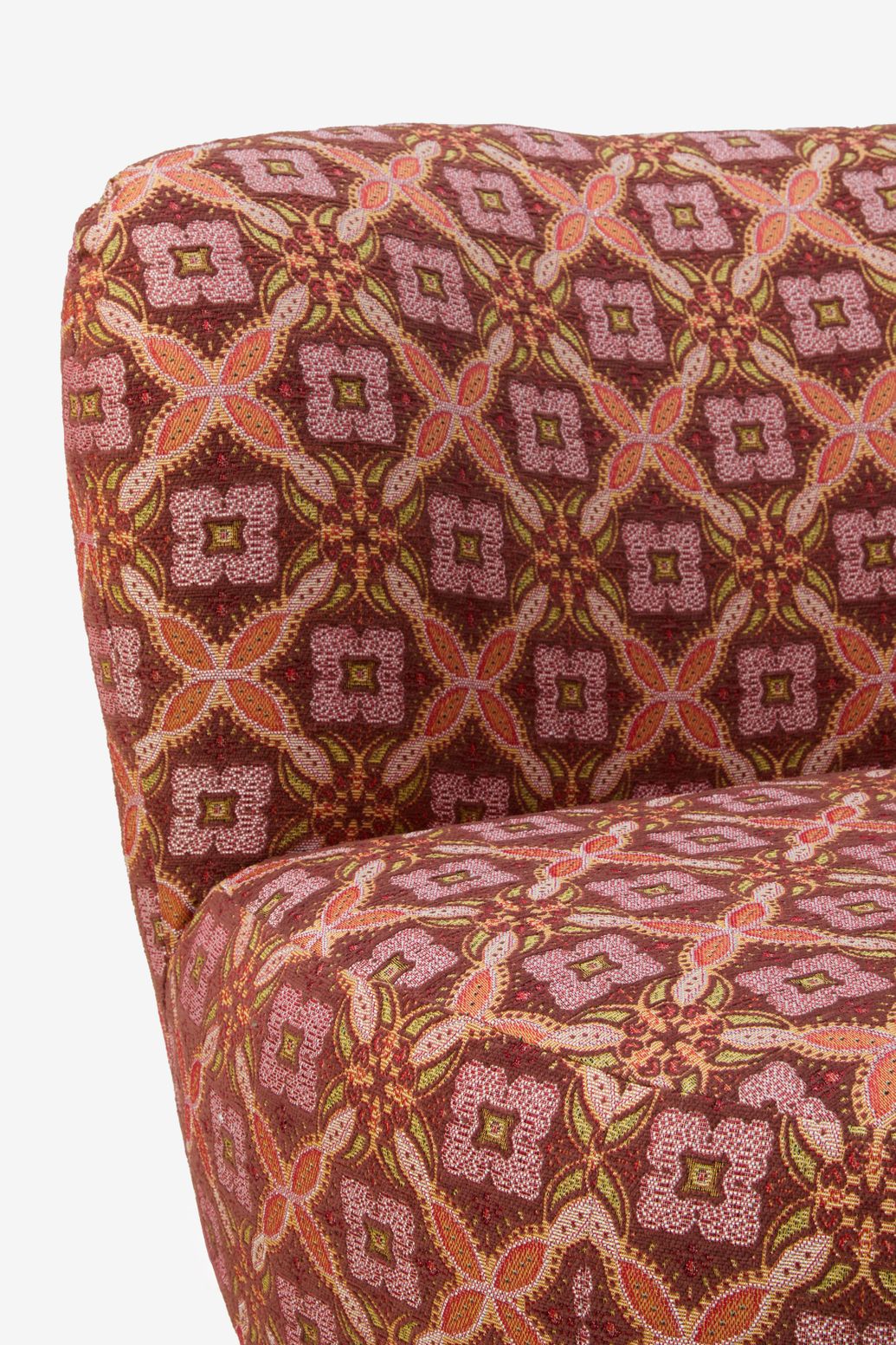 Multicolour Anne draaifauteuil met tile print