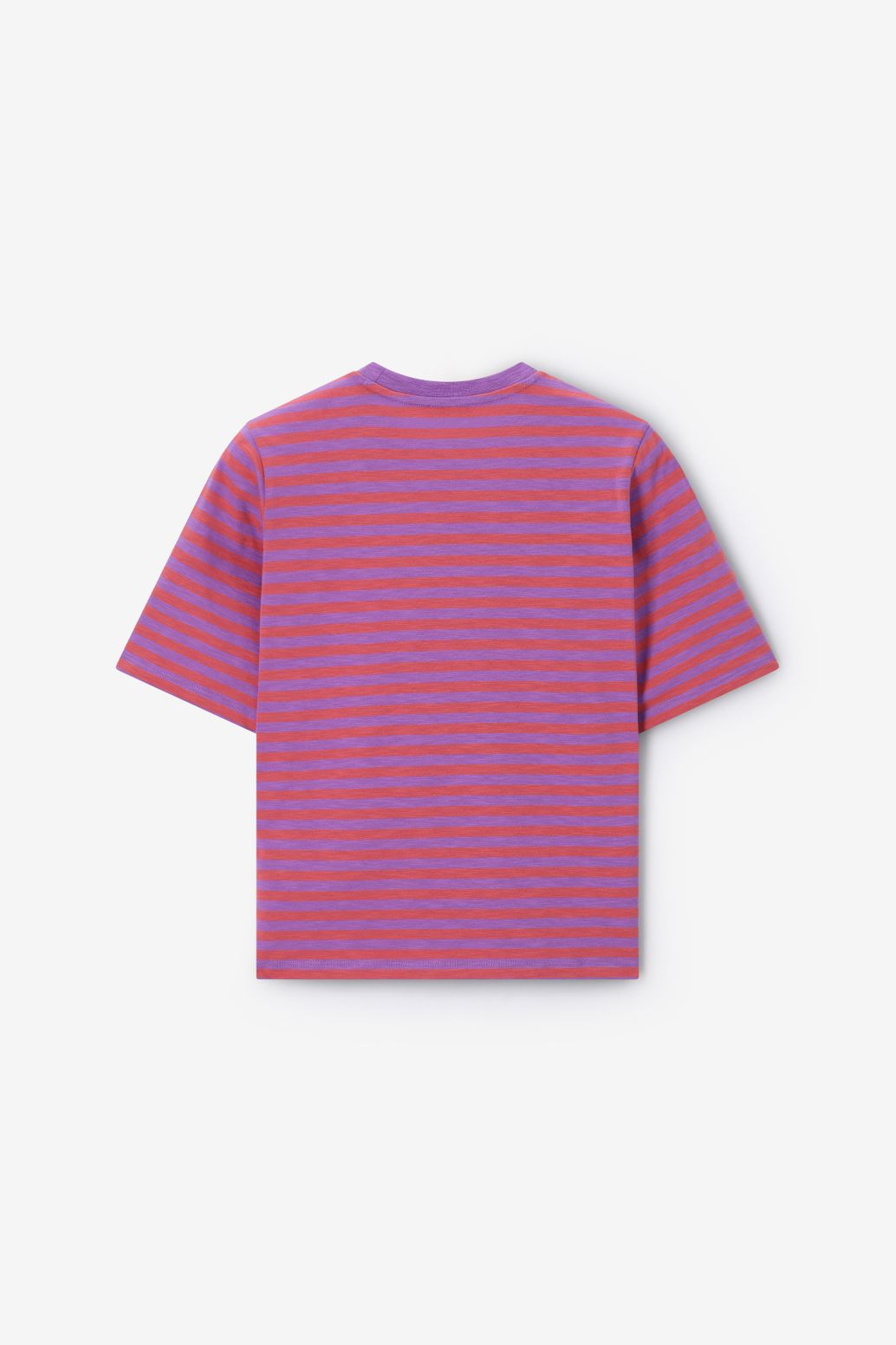 T-shirt rayé - violet