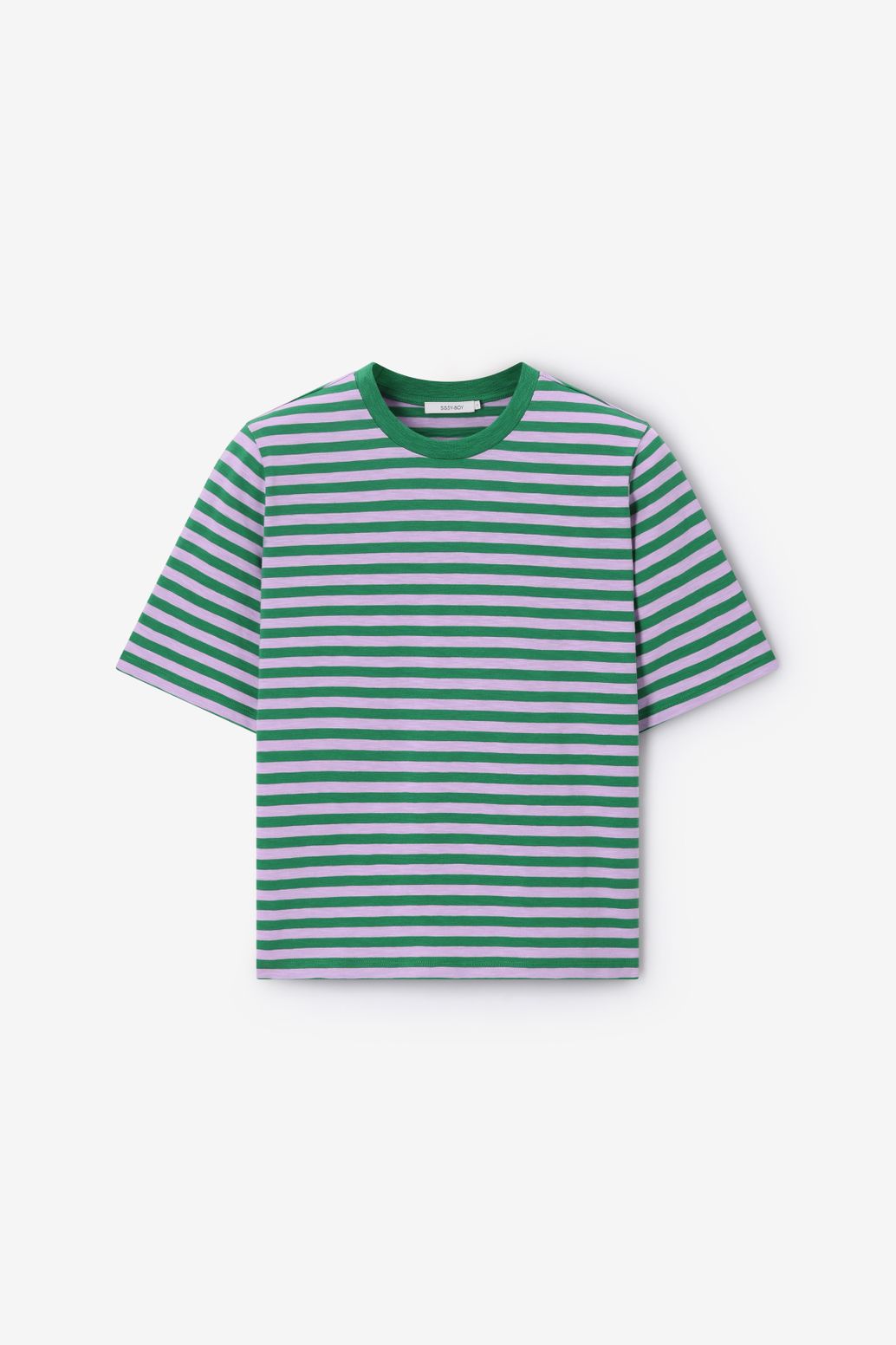 Groen gestreept T-shirt