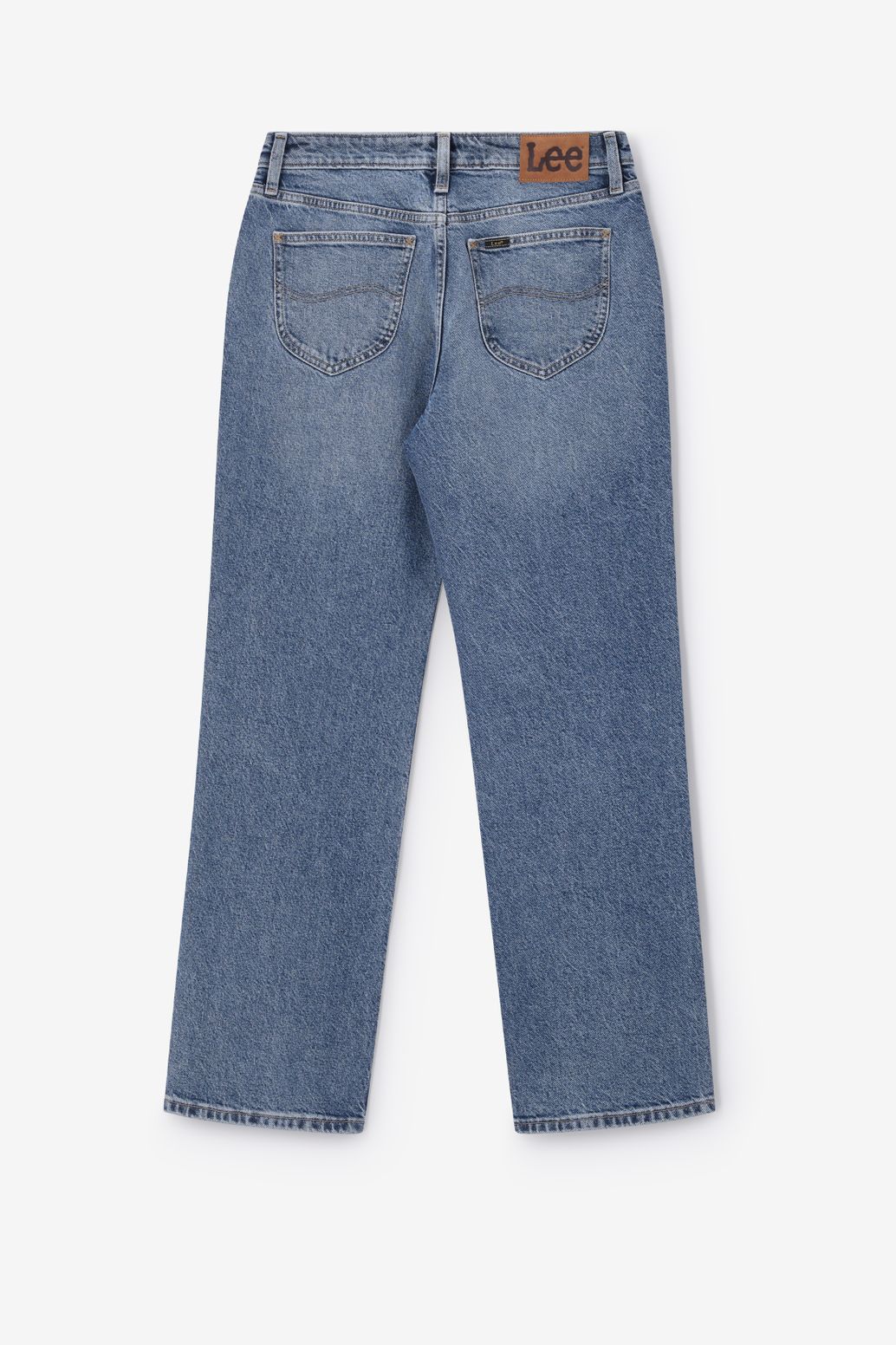 LEE blauwe mid waist straight leg jeans