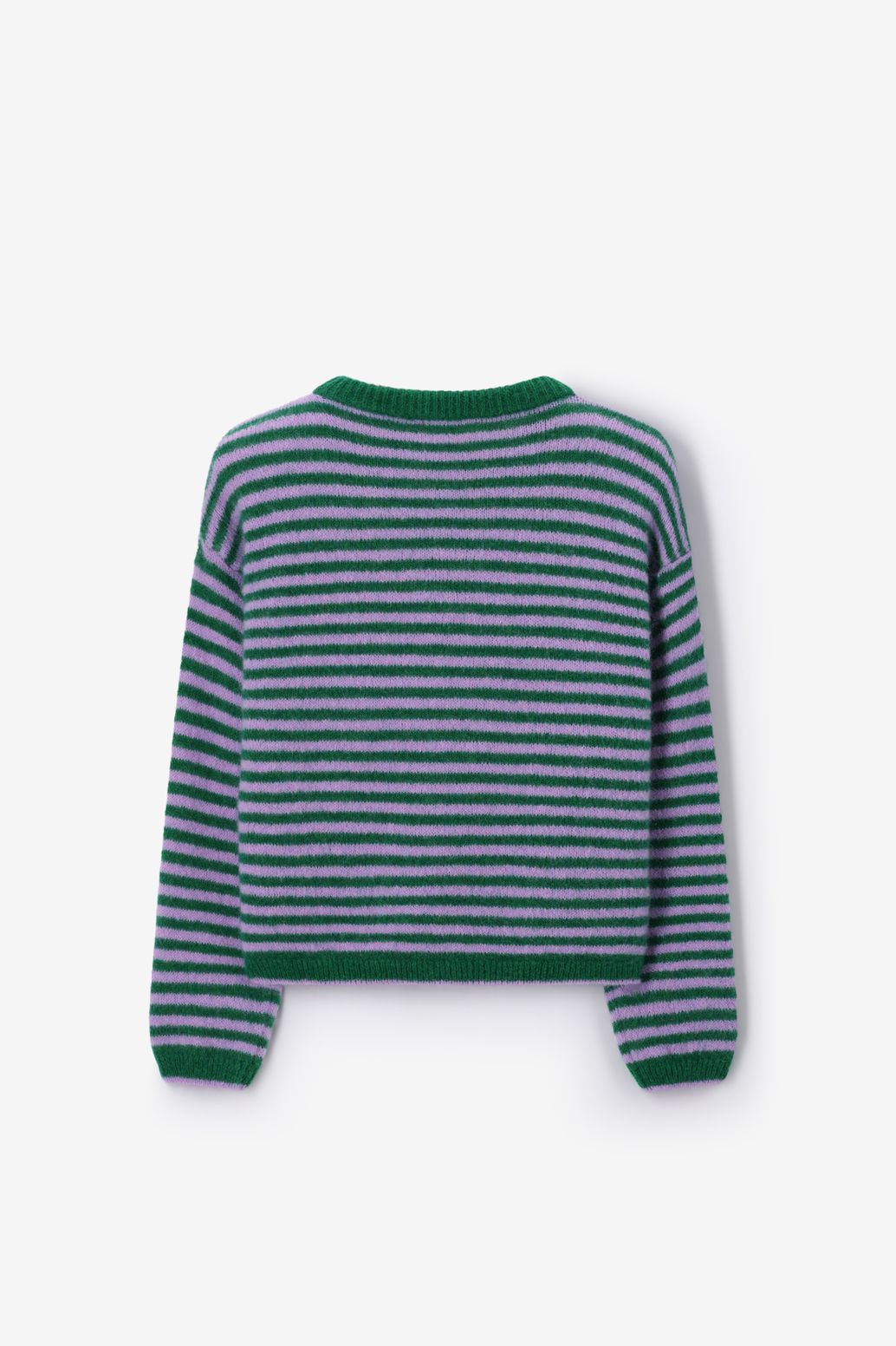 Pull rayé - vert
