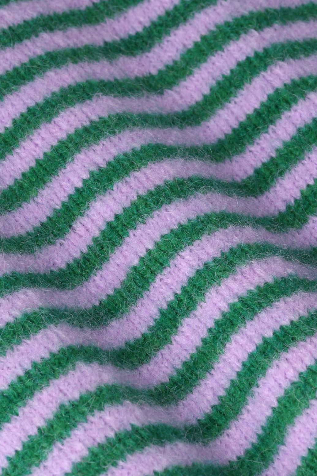Pull rayé - vert