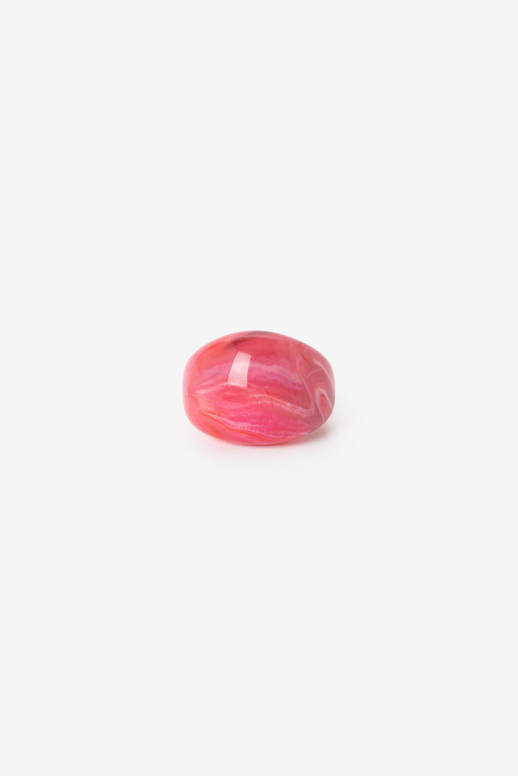 Runder Resin-Ring - rosa