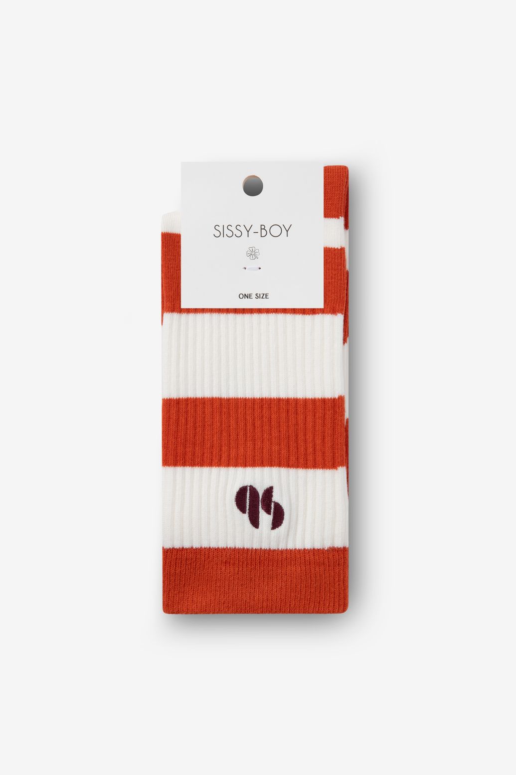 Chaussettes avec rayures - orange