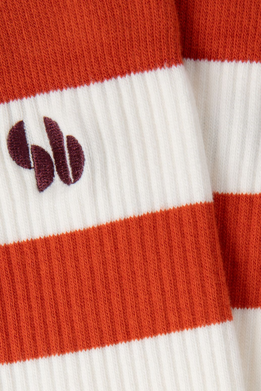 Chaussettes avec rayures - orange