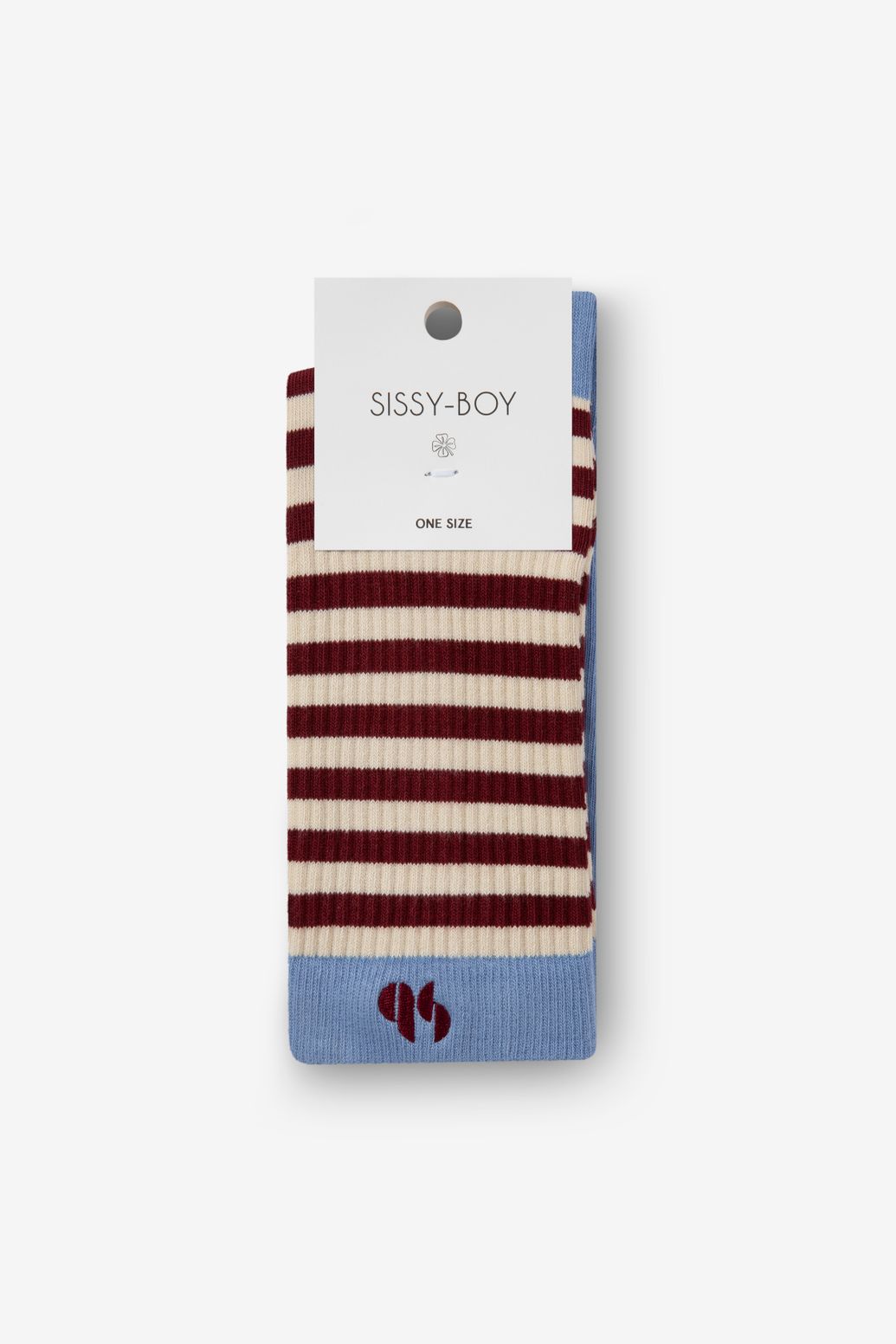 Chaussettes rayées - bleu