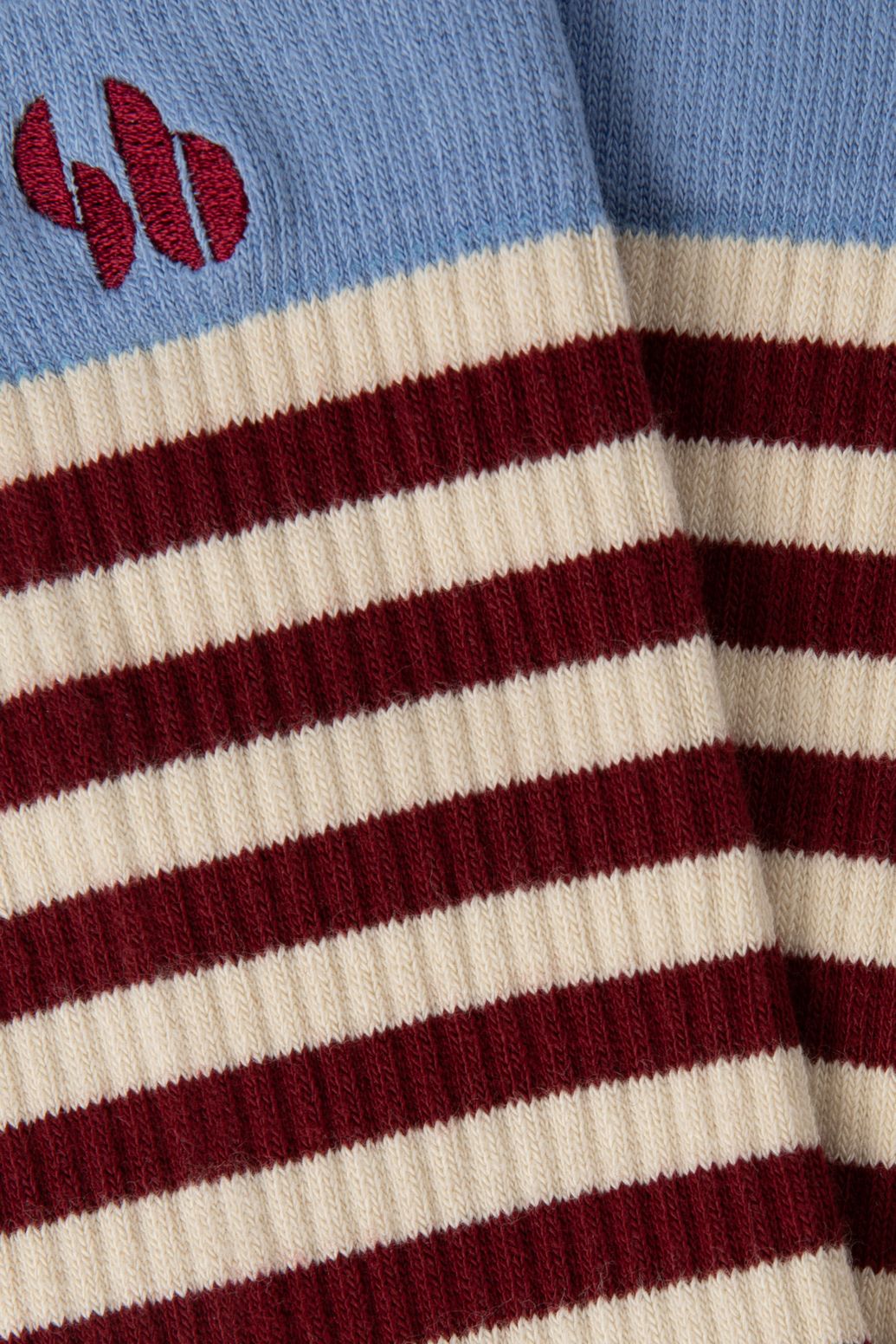 Chaussettes rayées - bleu