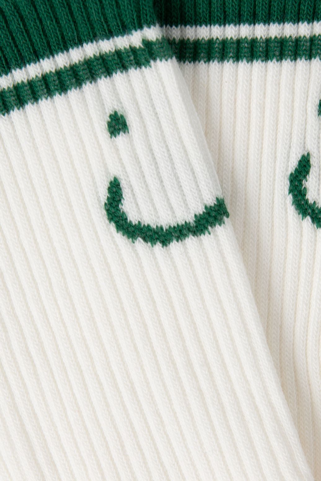 Socken mit Smiley - weiß
