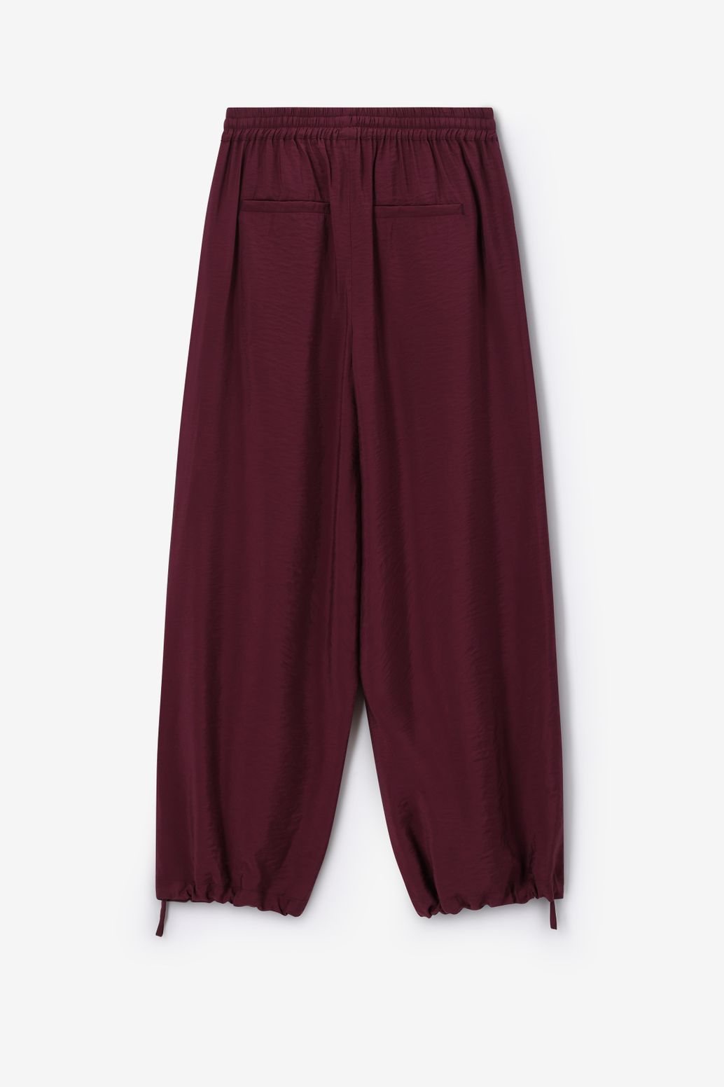 Pantalon coupe ballon - rouge foncé