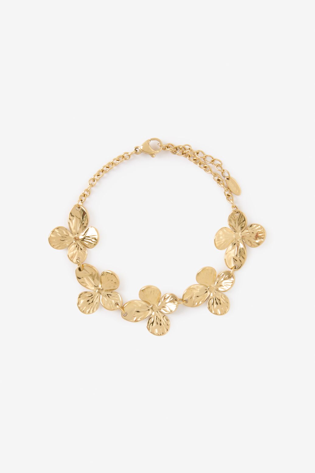 Gold-plated Blumen-Armband