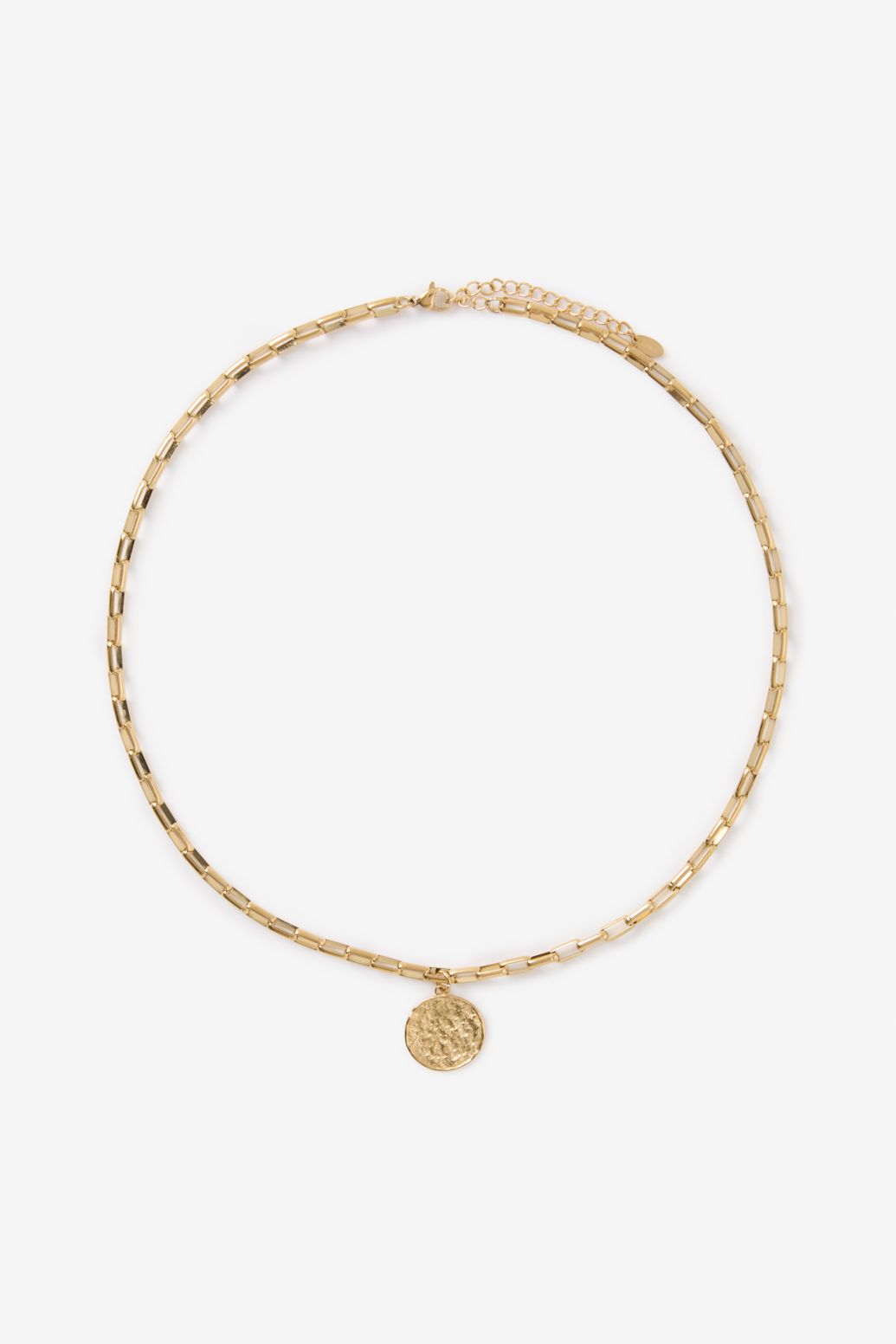 Gold plated ketting met munt