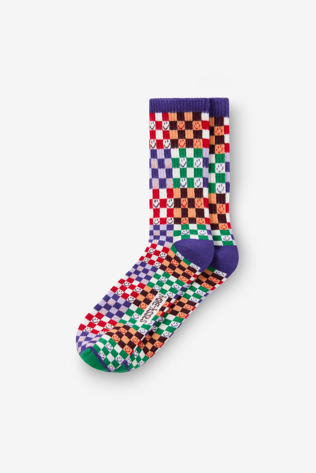 Chaussettes avec motif à carreaux - multicolore