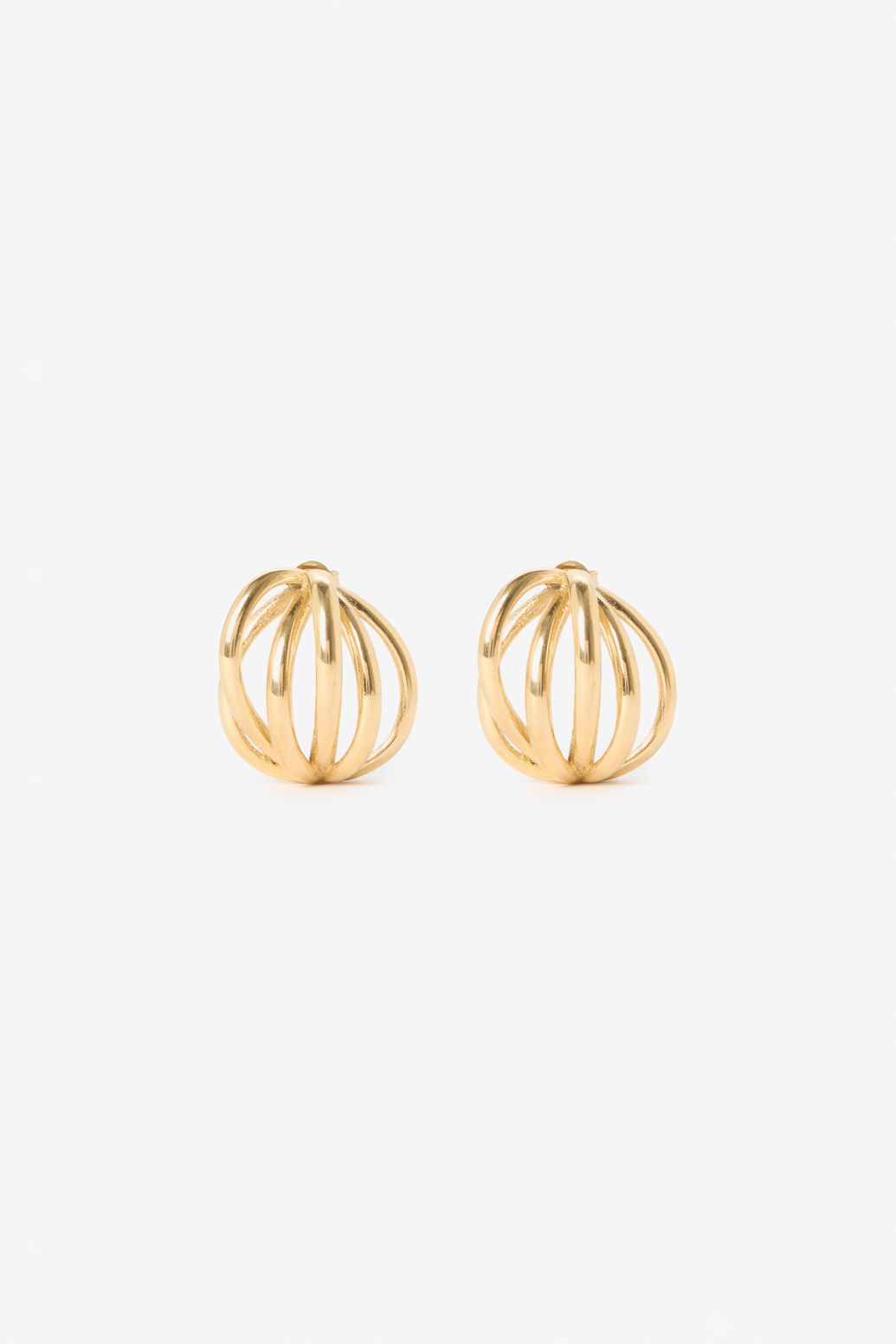 Gold-plated Ohrringe Spirale