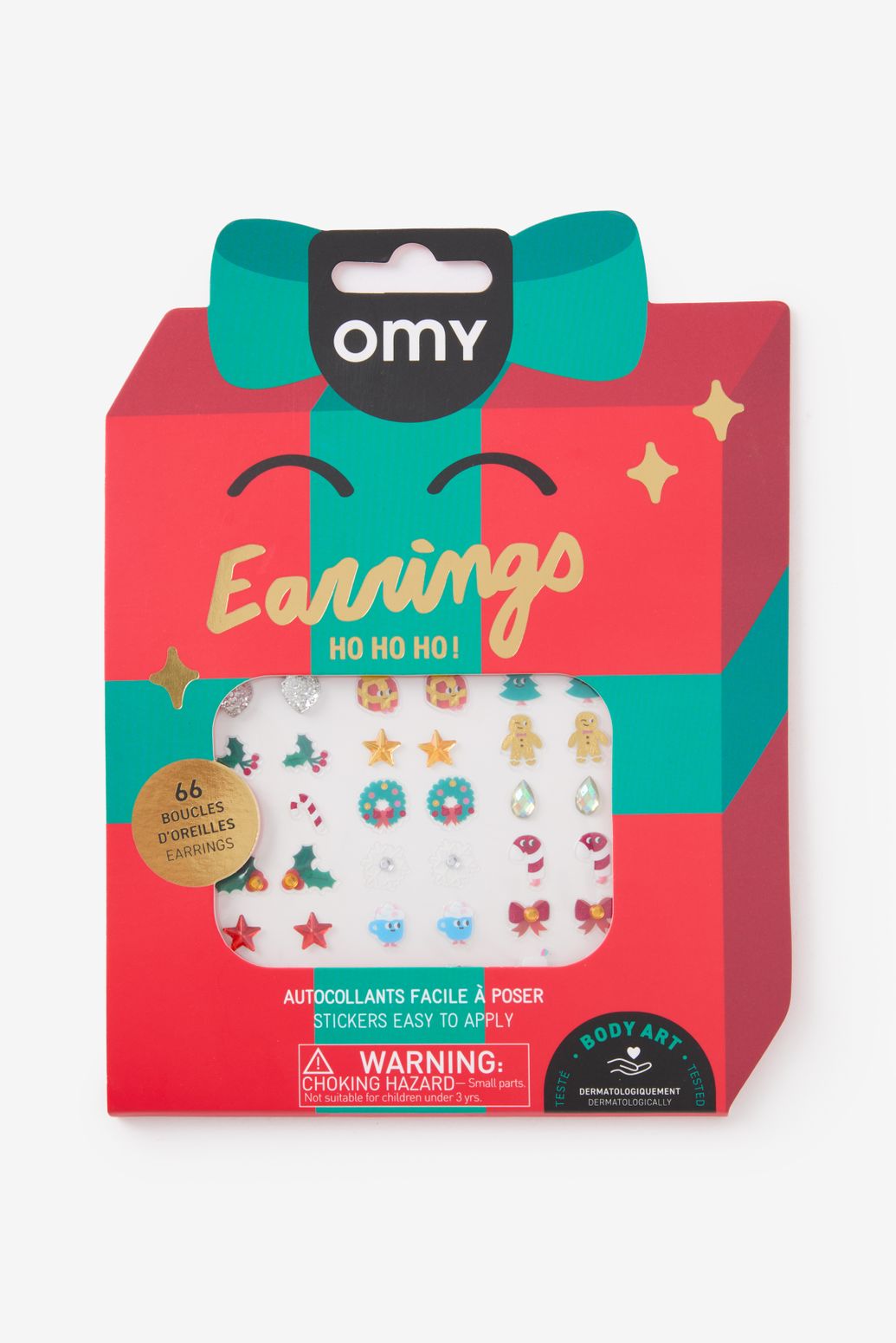 OMY kerst oorbellen stickers