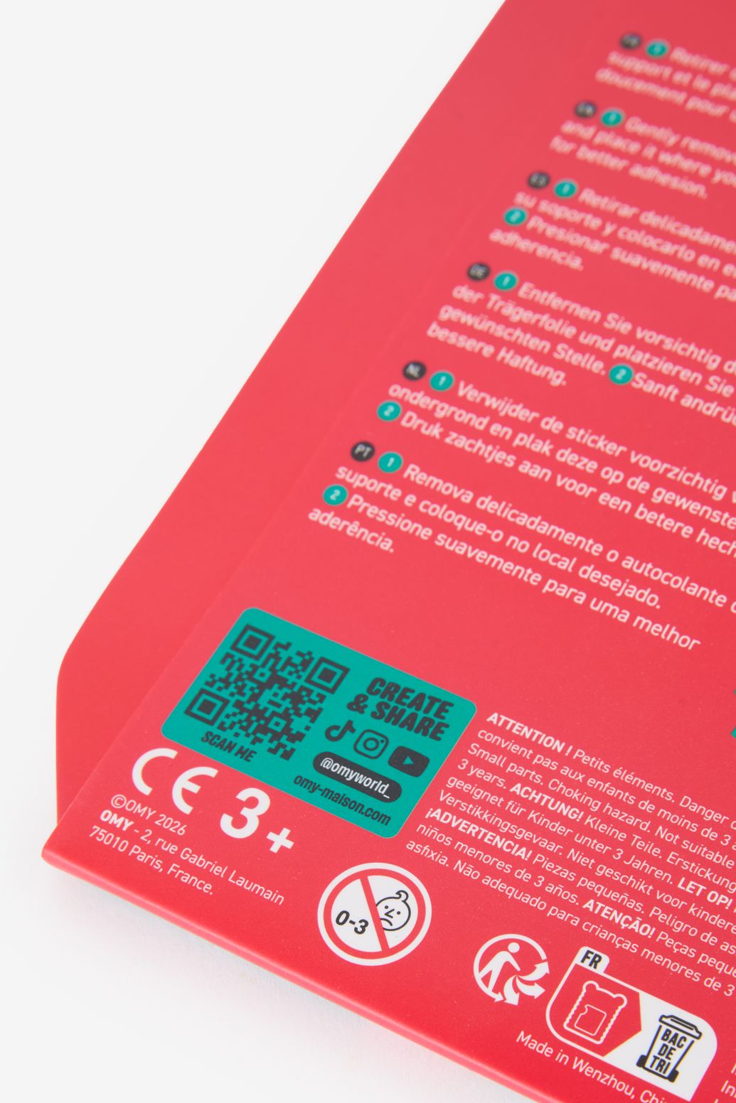 OMY kerst oorbellen stickers